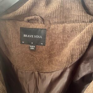 Brave Soul Tan Corduroy Jacket